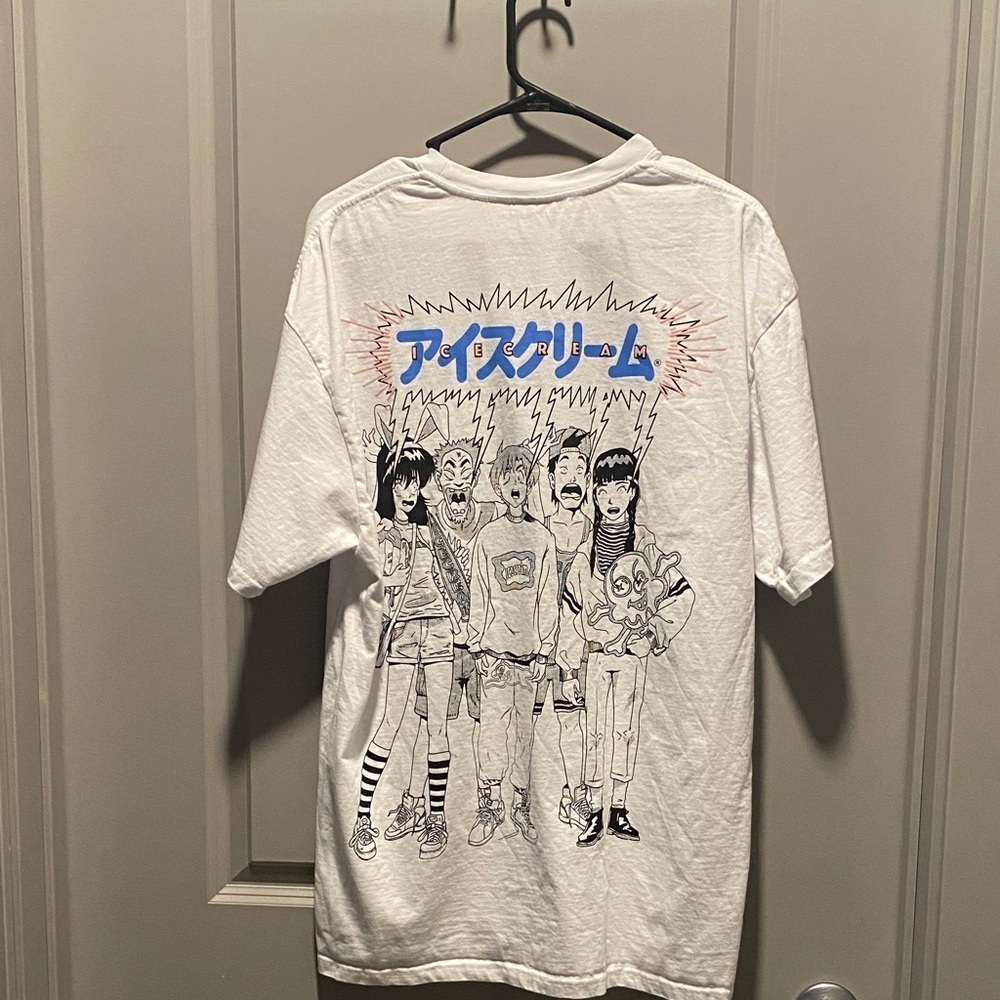 ICECREAM First Class Graphic Tee XL Pharrell BBC Nigo Streetwear White